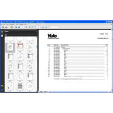 YALE FORKLIFT GDP030AF, GDP040AF PARTS CATALOG