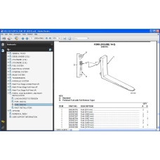YALE FORKLIFT GLP / GDP 16 - 20 AF / BF PARTS CATALOG