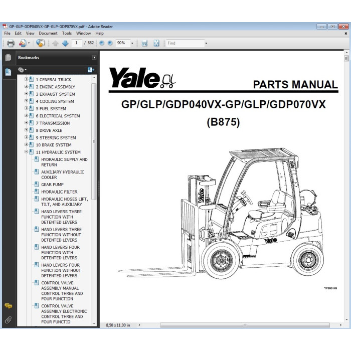 YALE FORKLIFT EPC SPARE PARTS CATALOG