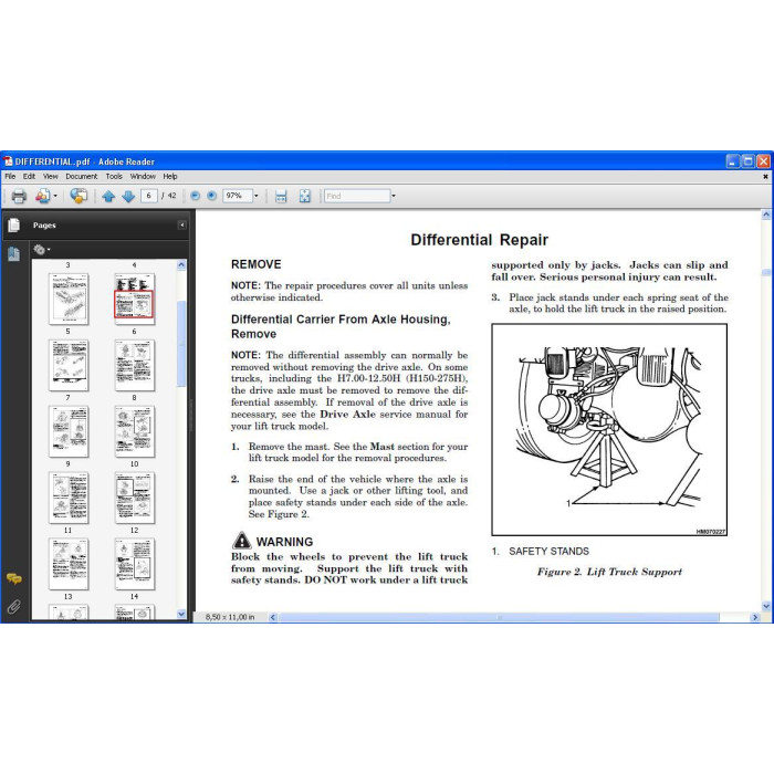 Hyster H16.00-18.00XM-EC H400-450H-EC US service manual