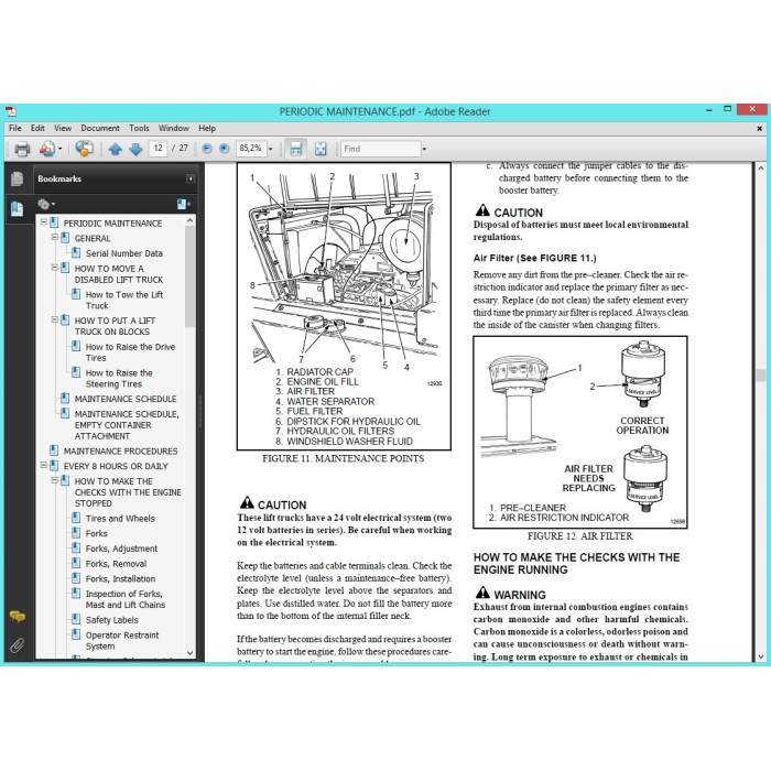 Hyster H14.00-20.00XM H360-450H EU service manual