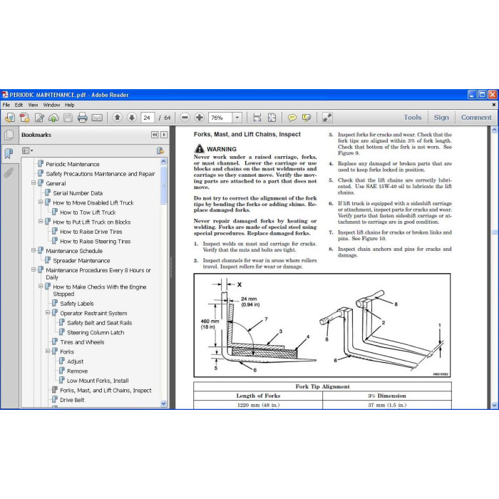 Hyster H40.00-48.00XM-12 H800-1050HD/HDS service manual