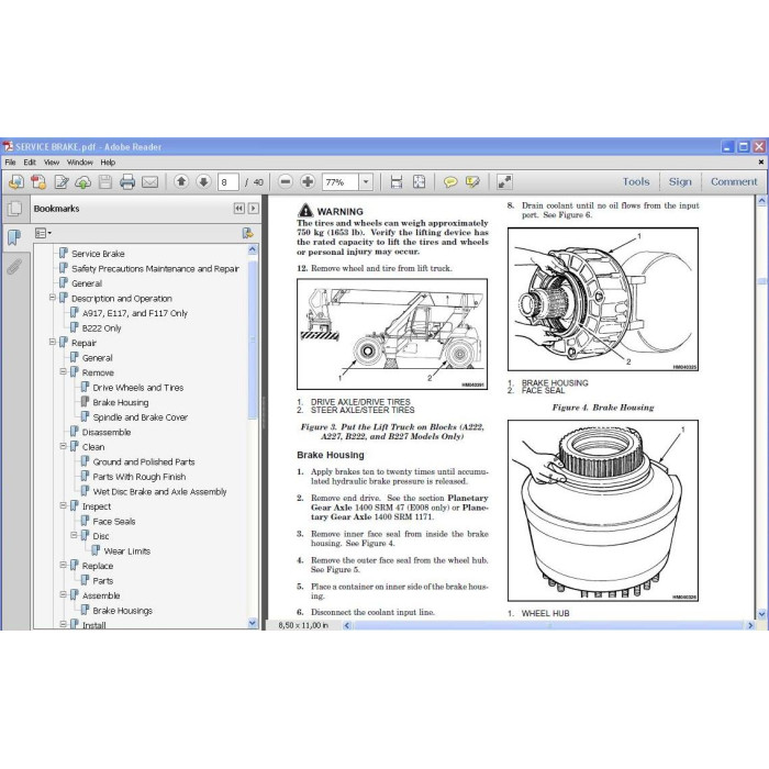 Hyster H40.00-48.00XM-12 H800-1050HD/HDS service manual