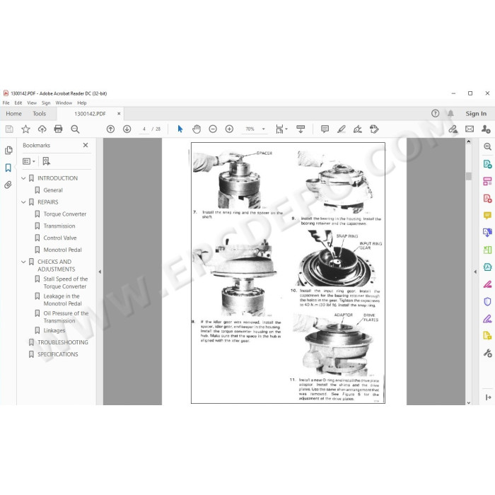 Hyster H150H H165H H180H H200HS US service manual