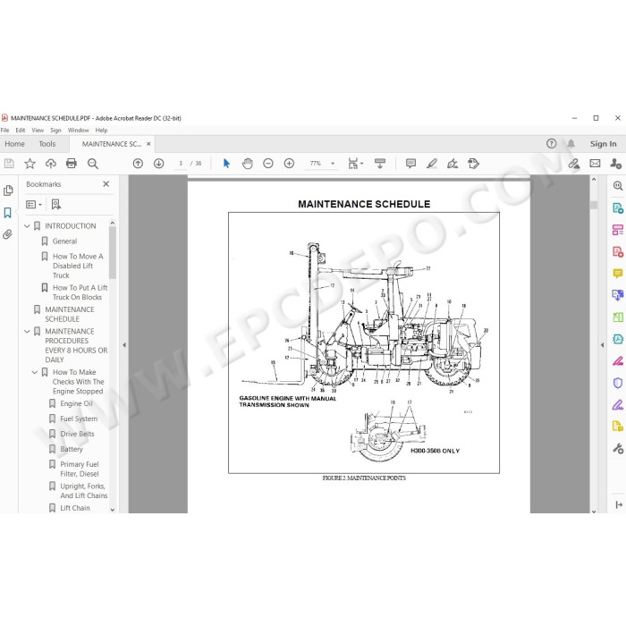 Hyster H150H H165H H180H H200HS EU service manual