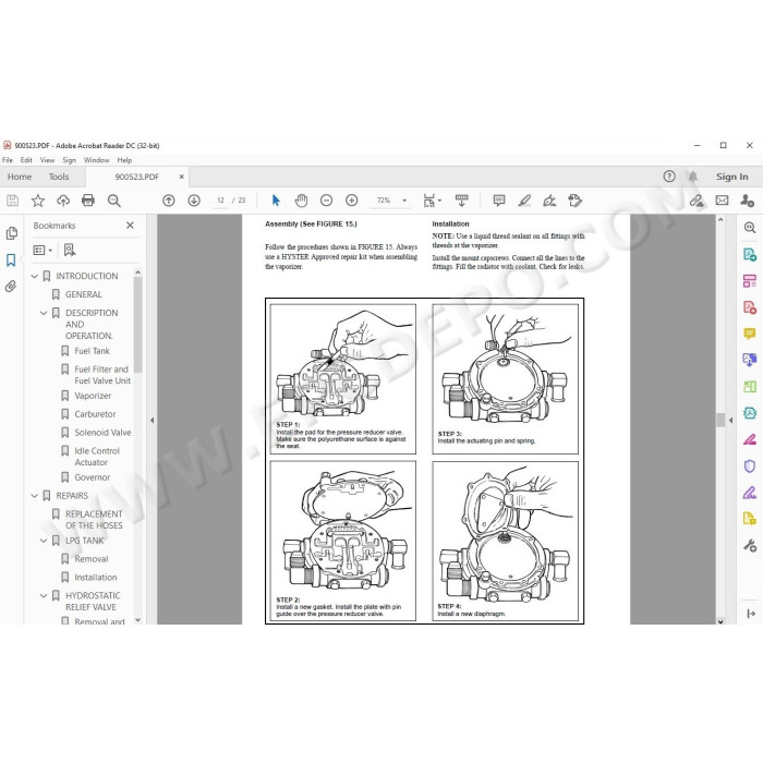 Hyster H1.50, H1.75XM, H2.00XMS US service manual