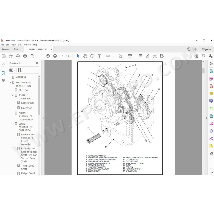 Hyster H165XL H190XL H210XL H230XL H280XL service manual