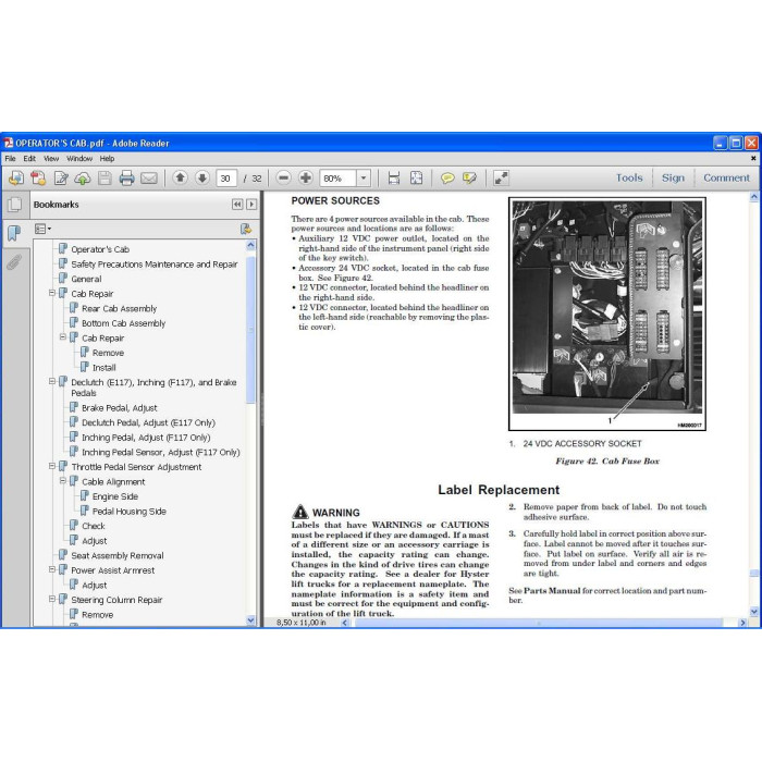 Hyster H40.00-52.00XM-16CH EU service manual