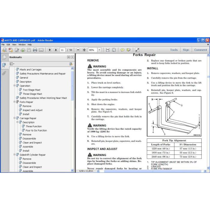Hyster H170-280HD, H300-330HD, H360HD EU service manual