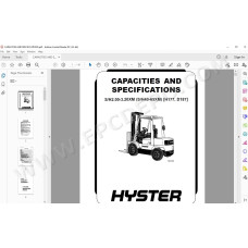 Hyster S/H 2.00-3.20XM (S/H 40-65XM) EU service manual