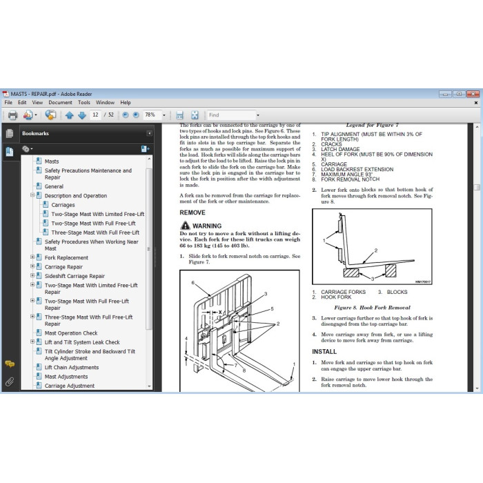 Hyster H3.50-5.50XM (H70-120XM) EU service manual