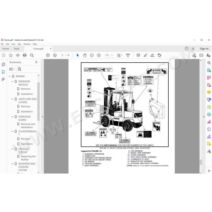 Hyster H2.00-H3.20XM (H40-H65XM) US service manual