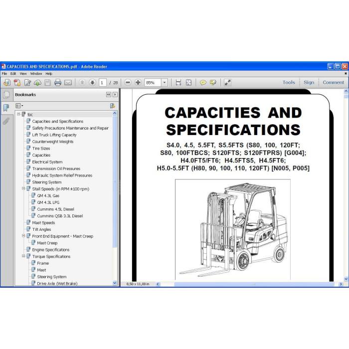 Hyster S4.0 S4.5 S5.5 H4.0 H4.5 H5.0 H5.5 EU service manual