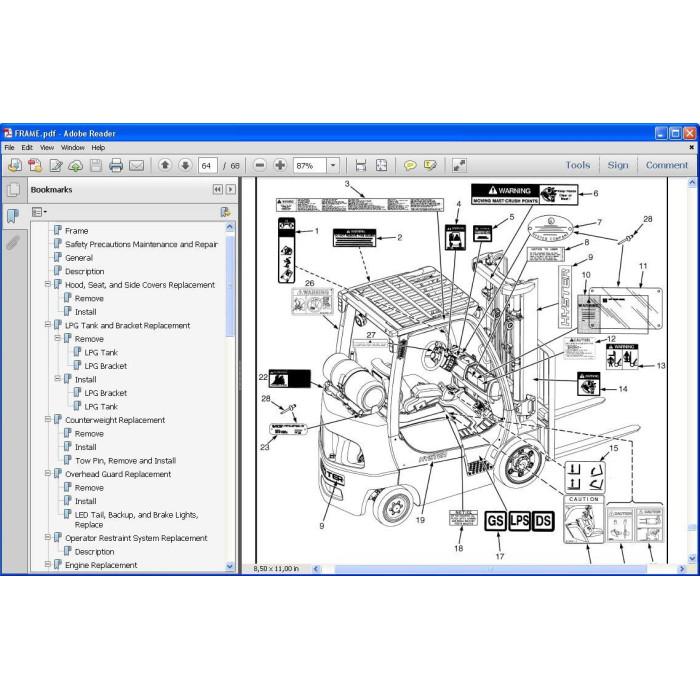 Hyster S4.0 S4.5 S5.5 H4.0 H4.5 H5.0 H5.5 EU service manual