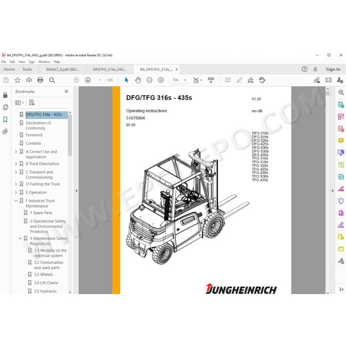 JUNGHEINRICH FORKLIFT JETI SH SERVICE v4.36 2021