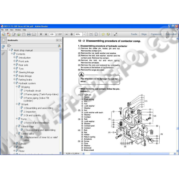 NICHIYU FORKLIFT SERVICE & REPAIR DOCUMENTATION