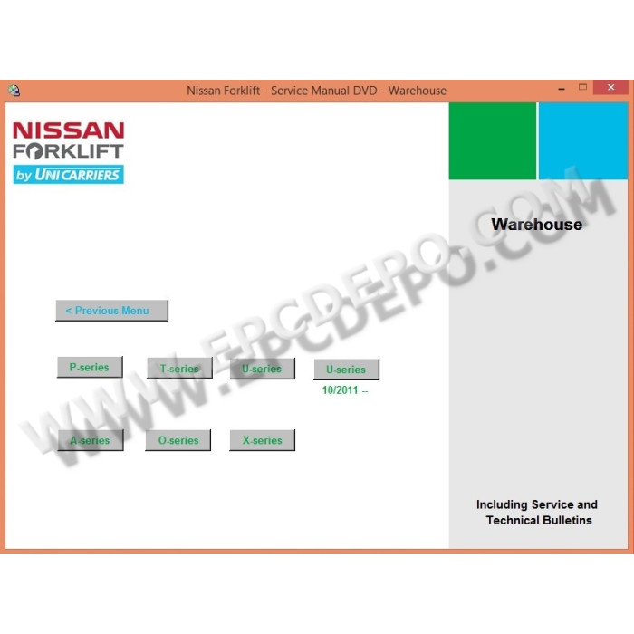 NISSAN FORKLIFT SERVICE & REPAIR MANUAL 2013