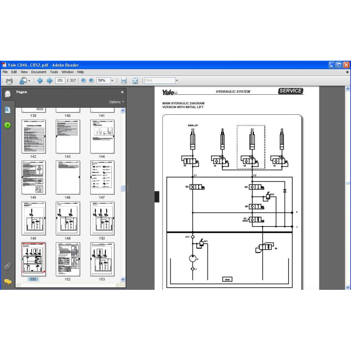 YALE MS10, MS12, MS14, MS16 SERVICE MANUAL