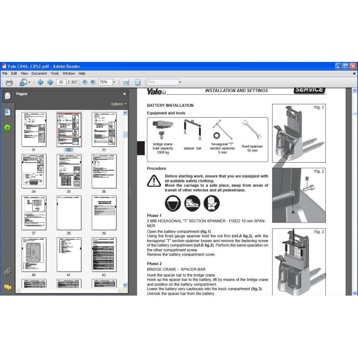 YALE MS10, MS12, MS14, MS16 SERVICE MANUAL