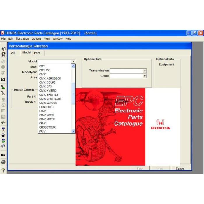 HONDA EUROPE EPC PARTS CATALOG 2011
