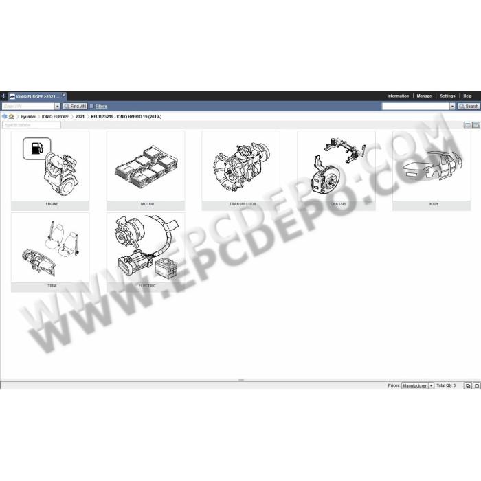 HYUNDAI WORLDWIDE EPC PARTS CATALOG 2020