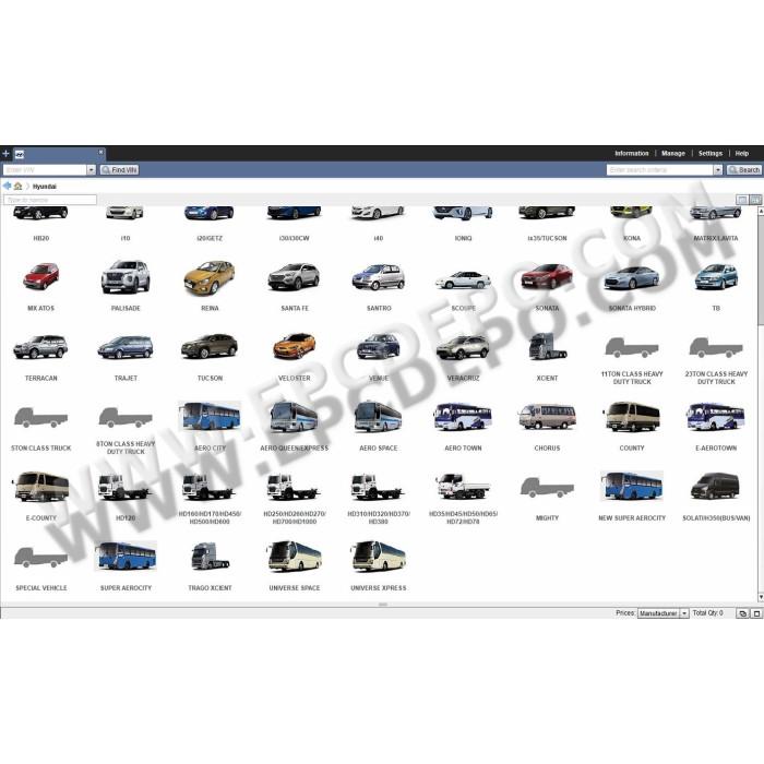 HYUNDAI WORLDWIDE EPC PARTS CATALOG 2020
