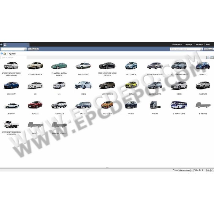 HYUNDAI WORLDWIDE EPC PARTS CATALOG 2020
