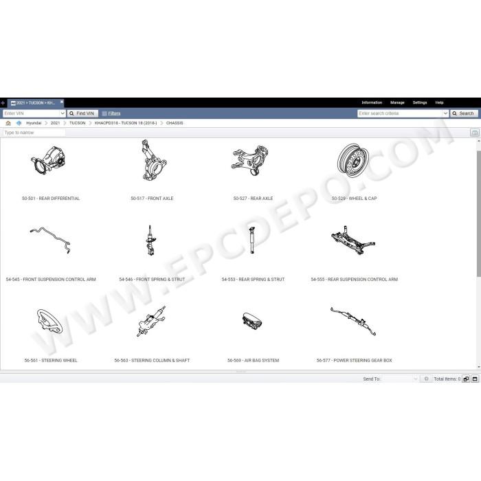 HYUNDAI NORTH AMERICA EPC 2021 PARTS CATALOG