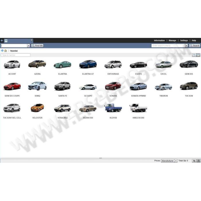 HYUNDAI NORTH AMERICA EPC 2017 PARTS CATALOG