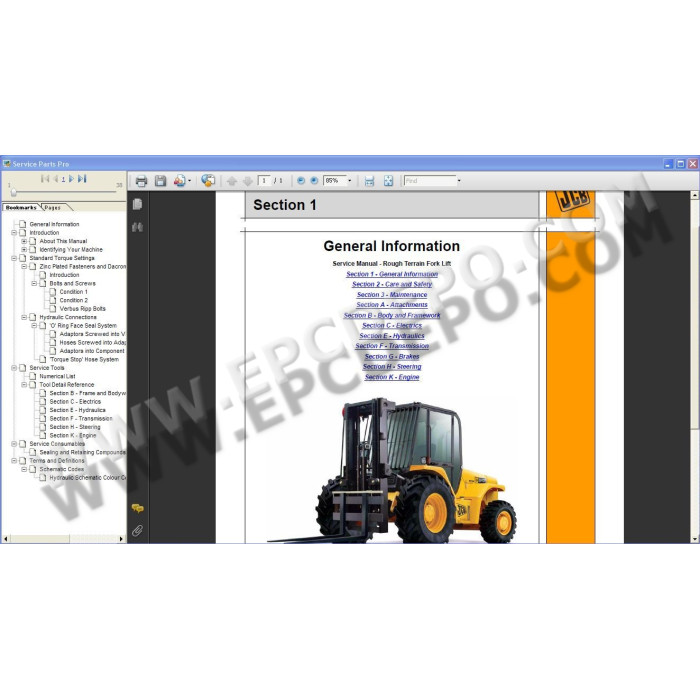JCB SPP Service Parts Pro EPC 2015 + Service manuals 2016