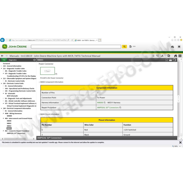 John Deere Service Advisor SA AG Agriculture 5.2 2018