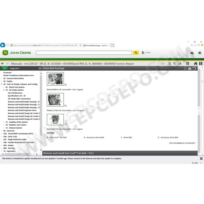 John Deere Service Advisor SA AG Agriculture 5.2 2018