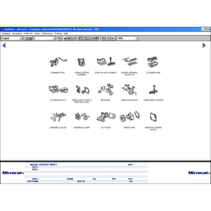 DAIHATSU MCAT EPC 2014 PARTS CATALOG