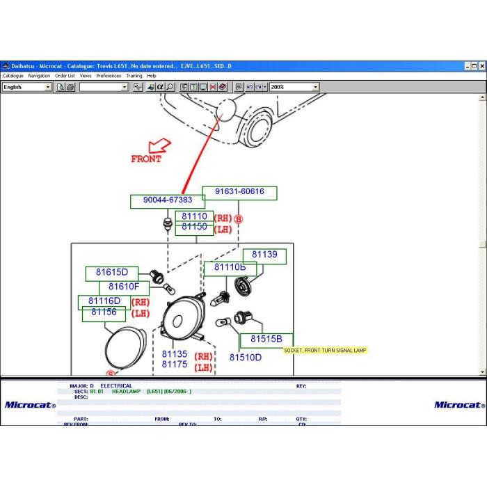 DAIHATSU MCAT EPC 2014 PARTS CATALOG