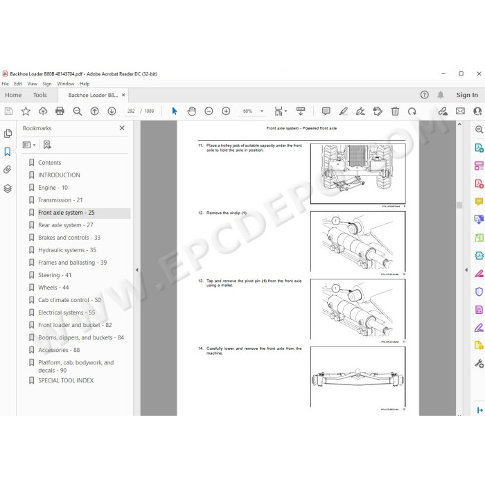 New Holland Backhoe Loader B80B service manual