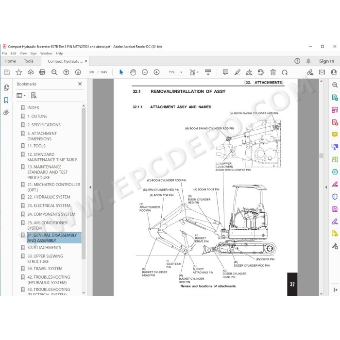 New Holland Compact Excavator E27B Tier 3 service manual