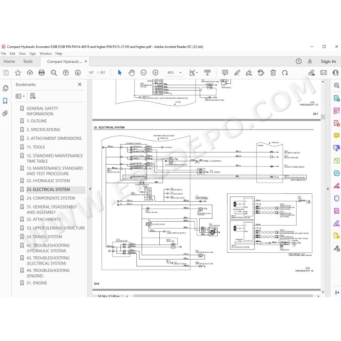 New Holland Compact Excavator E30B E35B service manual