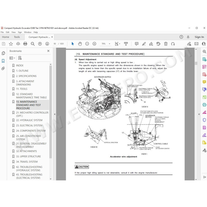 New Holland Compact Excavator E30B Tier 3 service manual