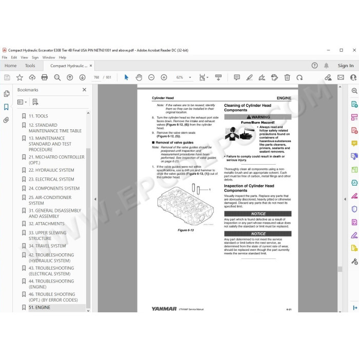 New Holland Compact Excavator E30B Tier 4B service manual