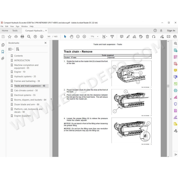 New Holland Compact Excavator E35B Tier 3 service manual