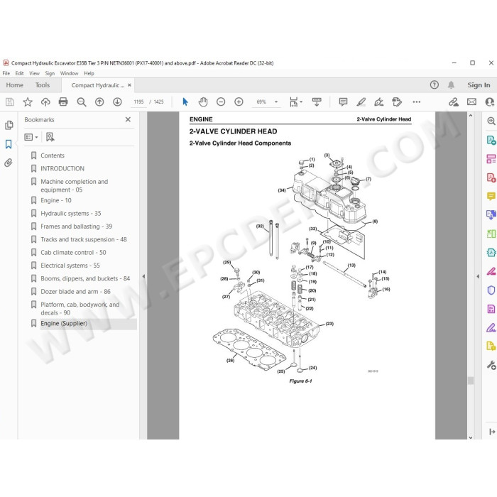 New Holland Compact Excavator E35B Tier 3 service manual