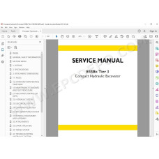 New Holland Compact Excavator E55Bx Tier 3 service manual