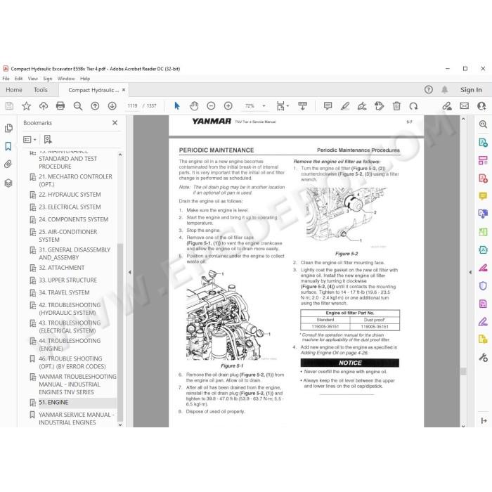 New Holland Compact Excavator E55Bx Tier 4 service manual