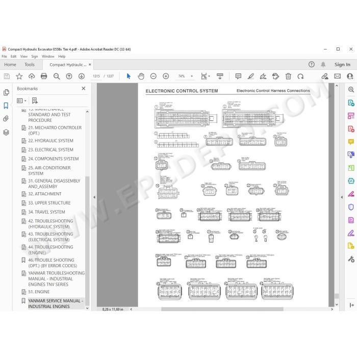 New Holland Compact Excavator E55Bx Tier 4 service manual