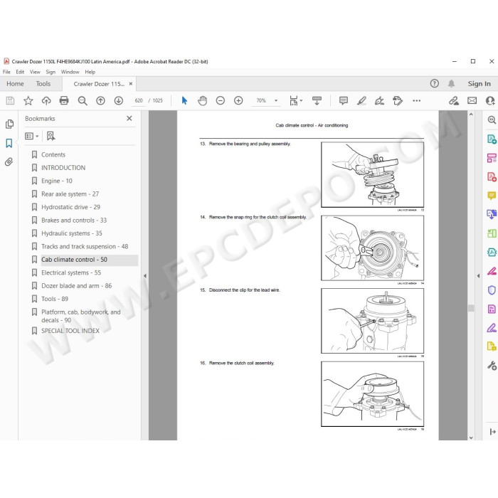 New Holland Crawler Dozer 1150L service manual