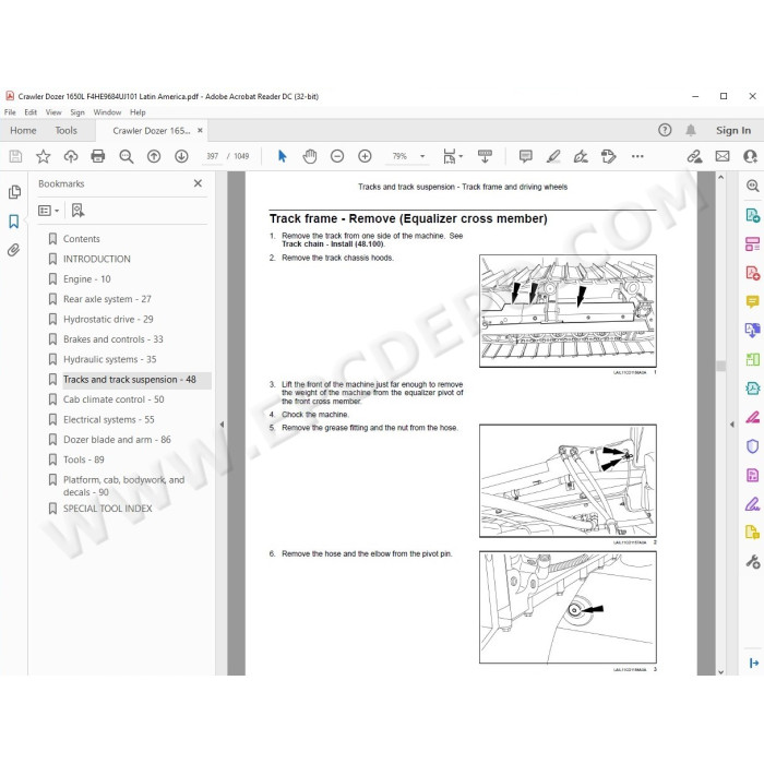 New Holland Crawler Dozer 1650L service manual