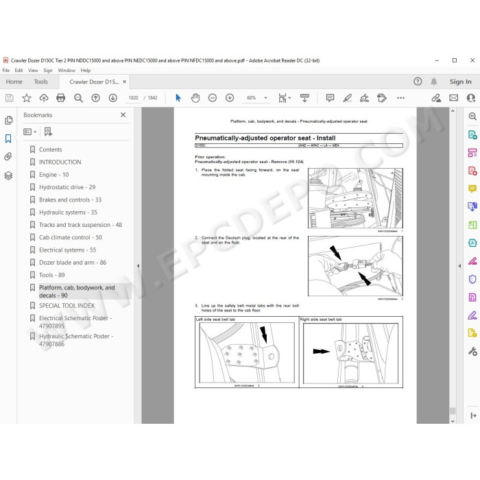 New Holland Crawler Dozer D150C Tier 2 service manual