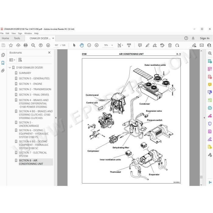 New Holland Crawler Dozer D180 Tier 2 / Tier 3 service manual