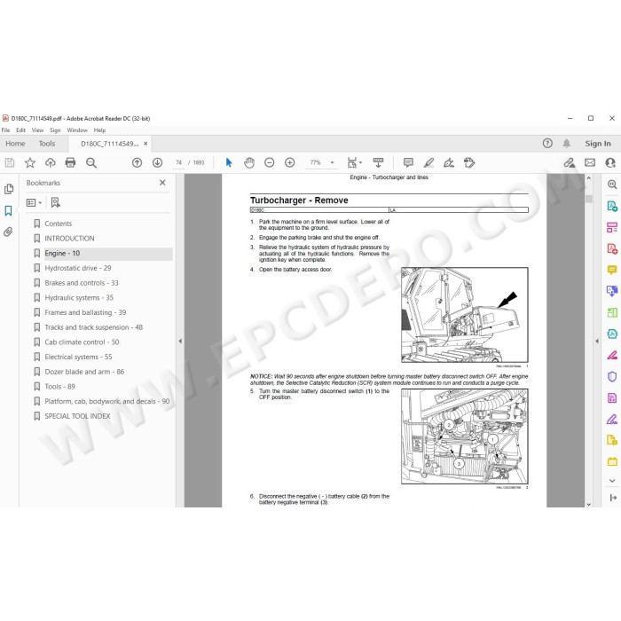 New Holland Crawler Dozer D180C service manual