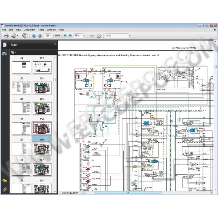 New Holland Excavator E135B service manual